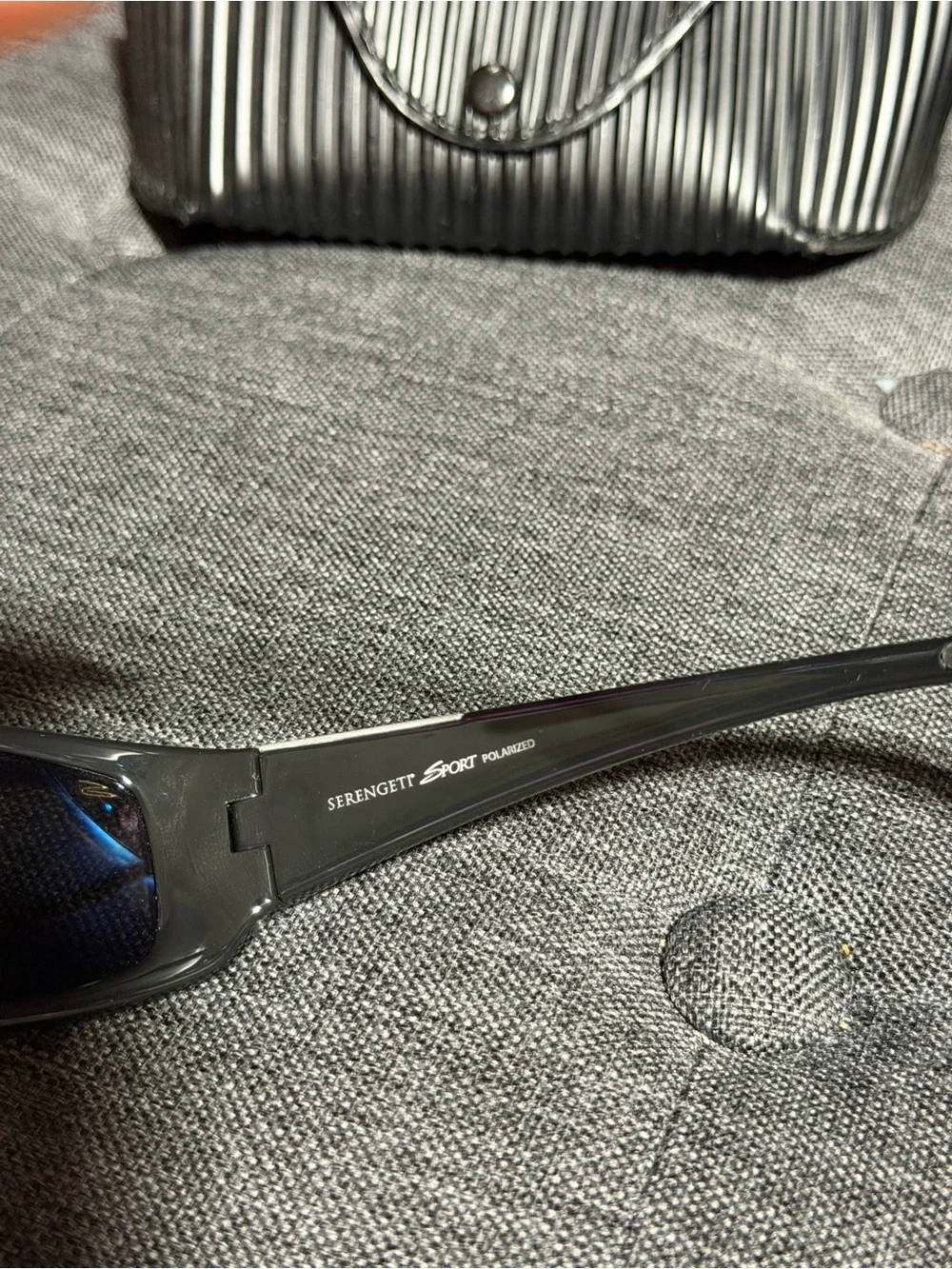 Serengeti Men’s Black Sunglasses with Black Case